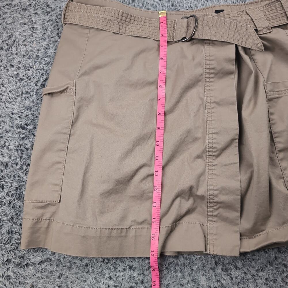 Briggs Skirt Women Large Khaki Beige Utility A Line Casual Canvas Cargo Skort - Picture 5 of 7